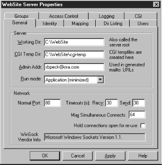 HTTPd server interface