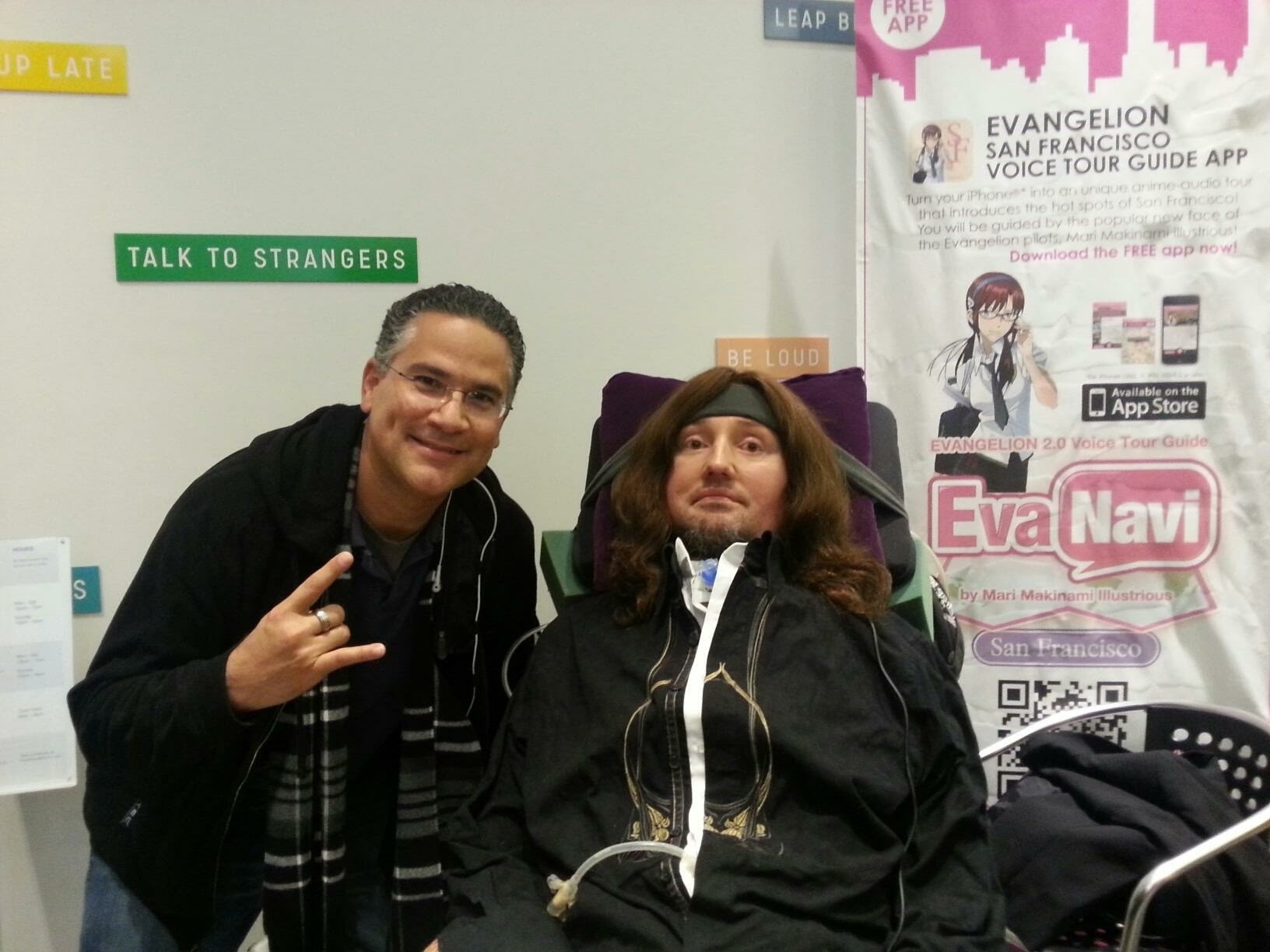 Jason Becker and me in San Francisco during the premiere period surrounding his documentary