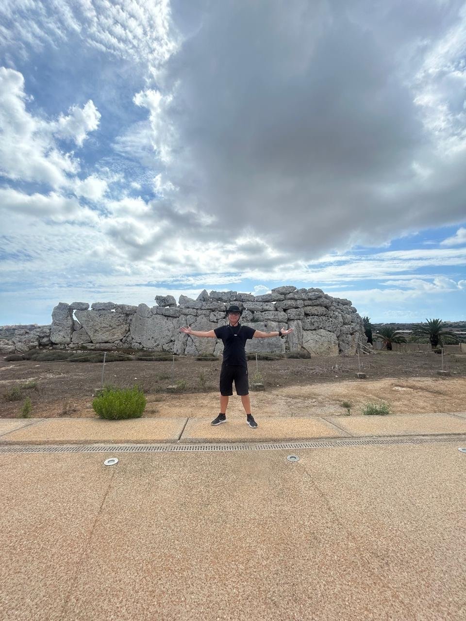 En el Parque Arqueológico de Ġgantija en Gozo