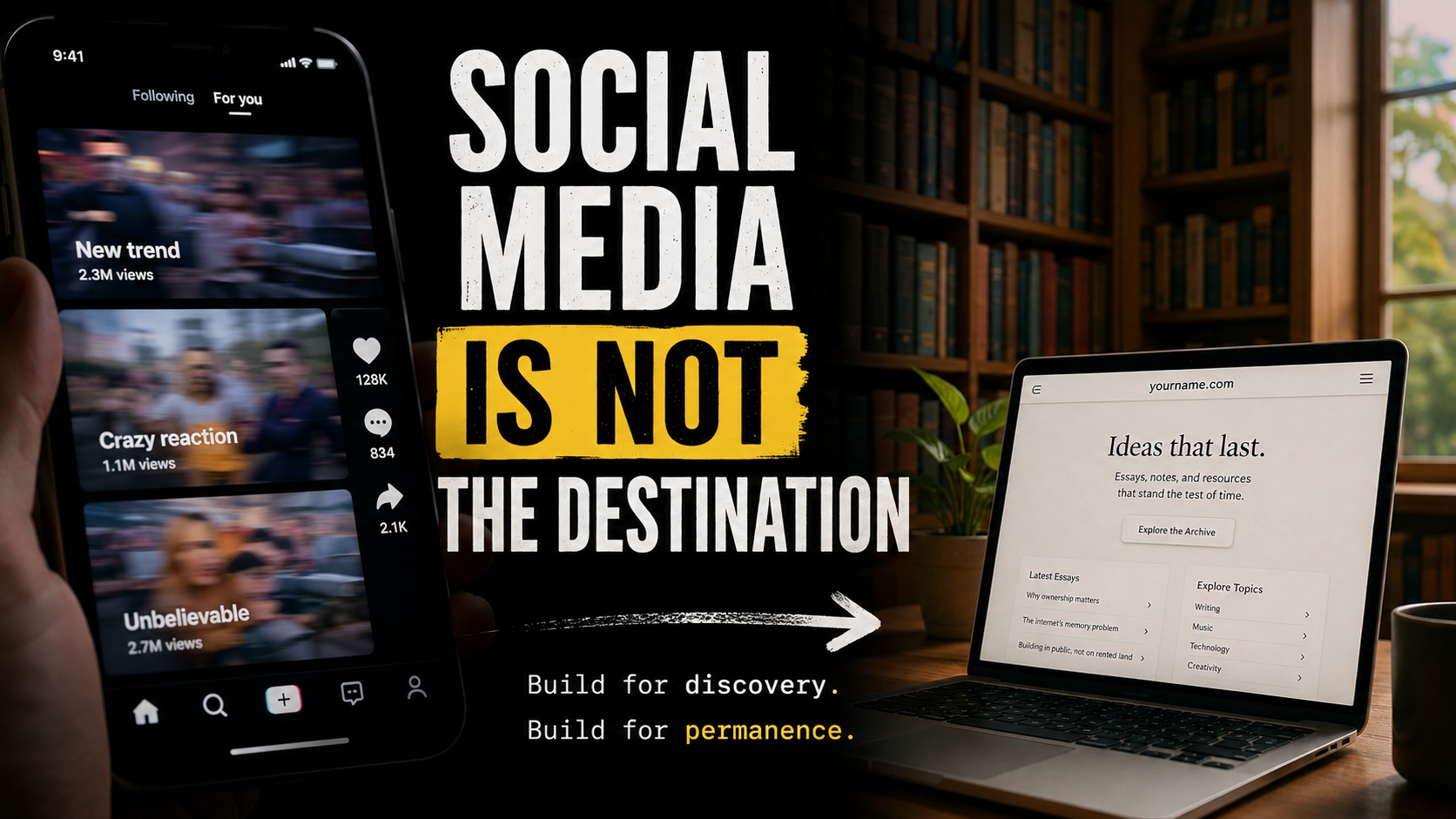 Social Media Is Not the Destination