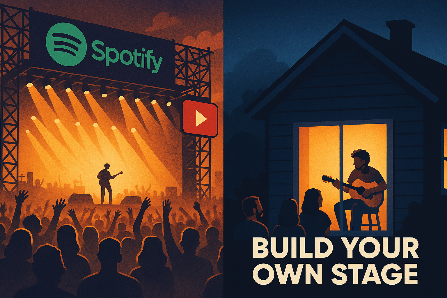 Streaming platforms illustration